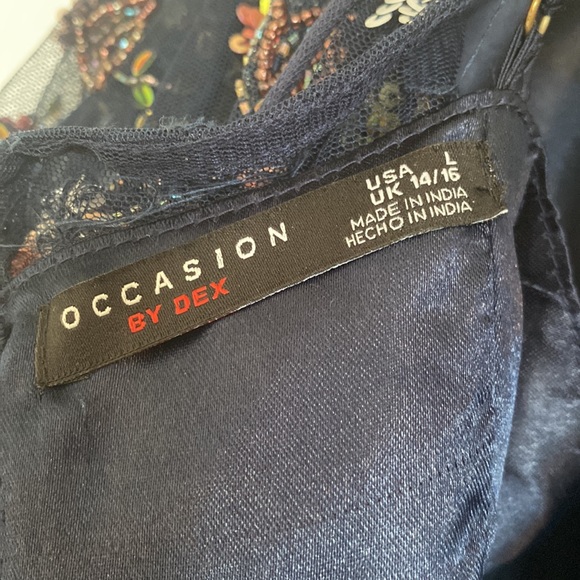 Occasion by Dex embroidered Dress size L(8US) - Picture 7 of 8